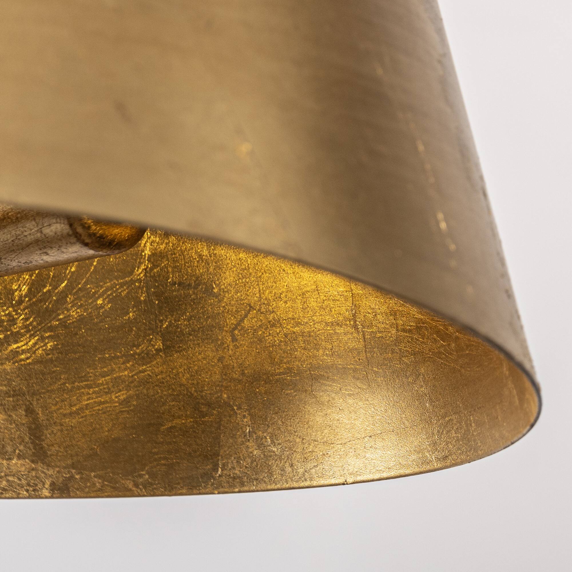 Alt View 4. Parrot Uncle - 15-inch 3-Light Golden Semi Flush Mount Lighting - Gold.