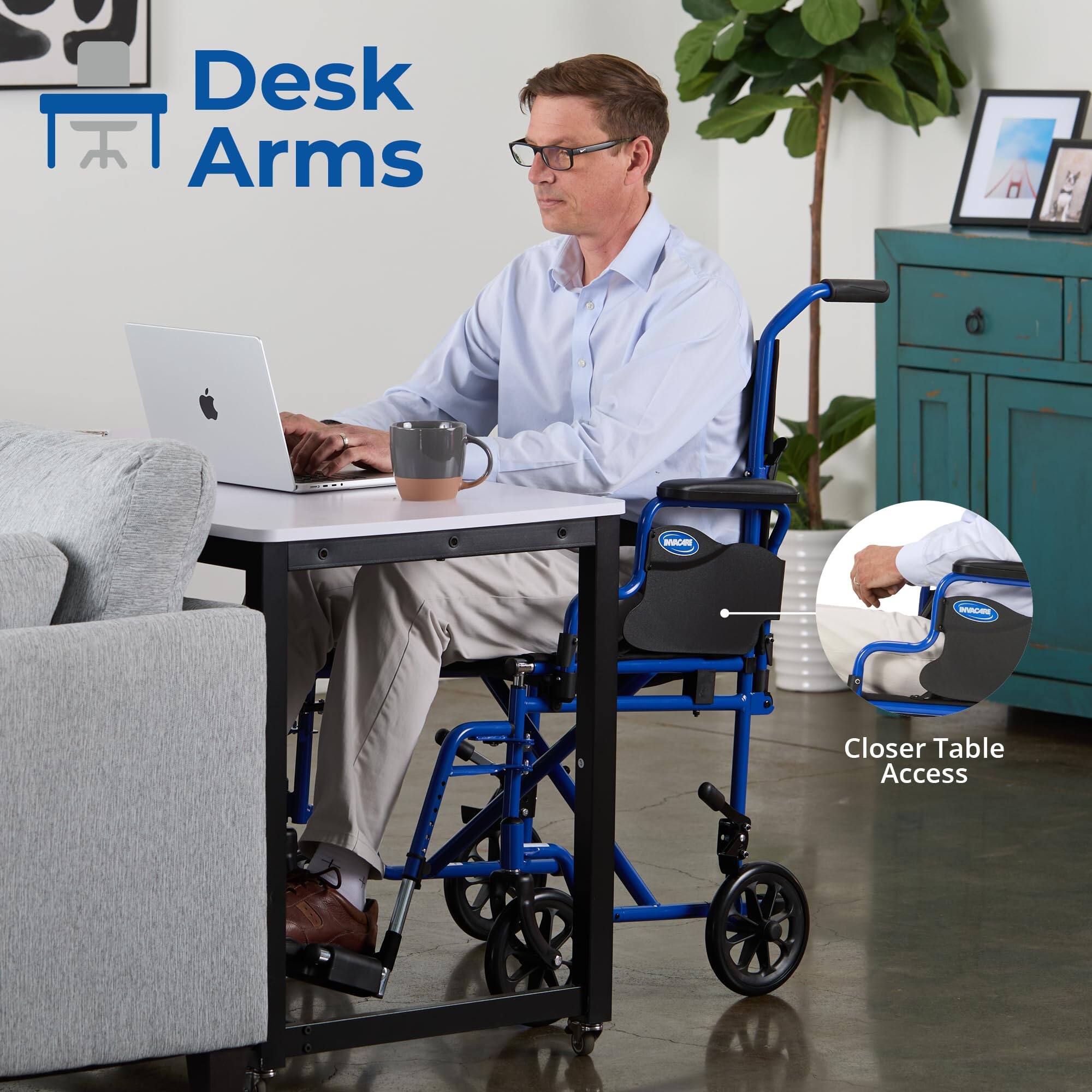 Desk Arms  
Closer Table Access