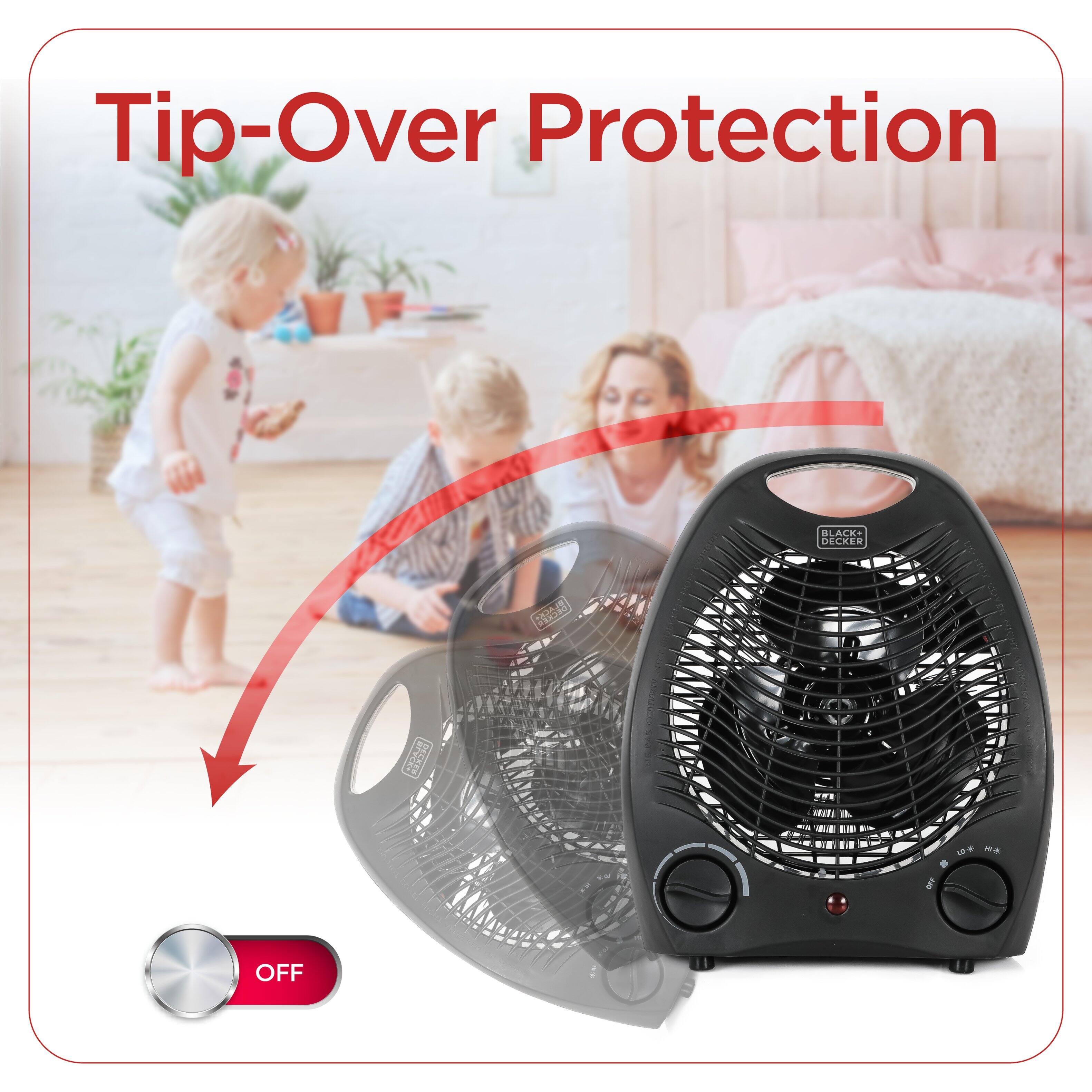Tip-Over Protection BLACK+ DECKER OFF