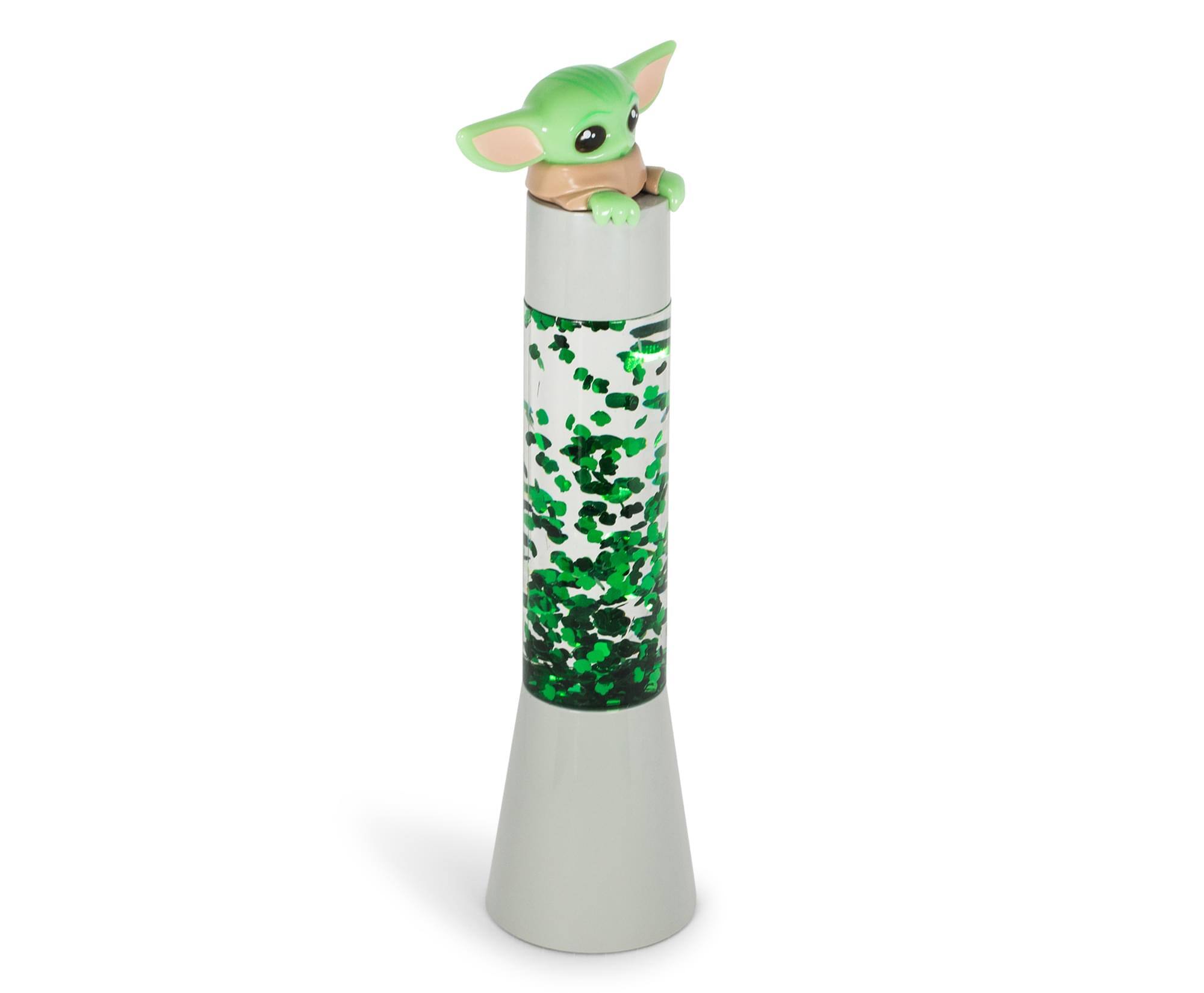 Alt View 10. Ukonic - Star Wars: The Mandalorian, The Child 14-Inch 3D Top Glitter Motion Lamp Light - Green.