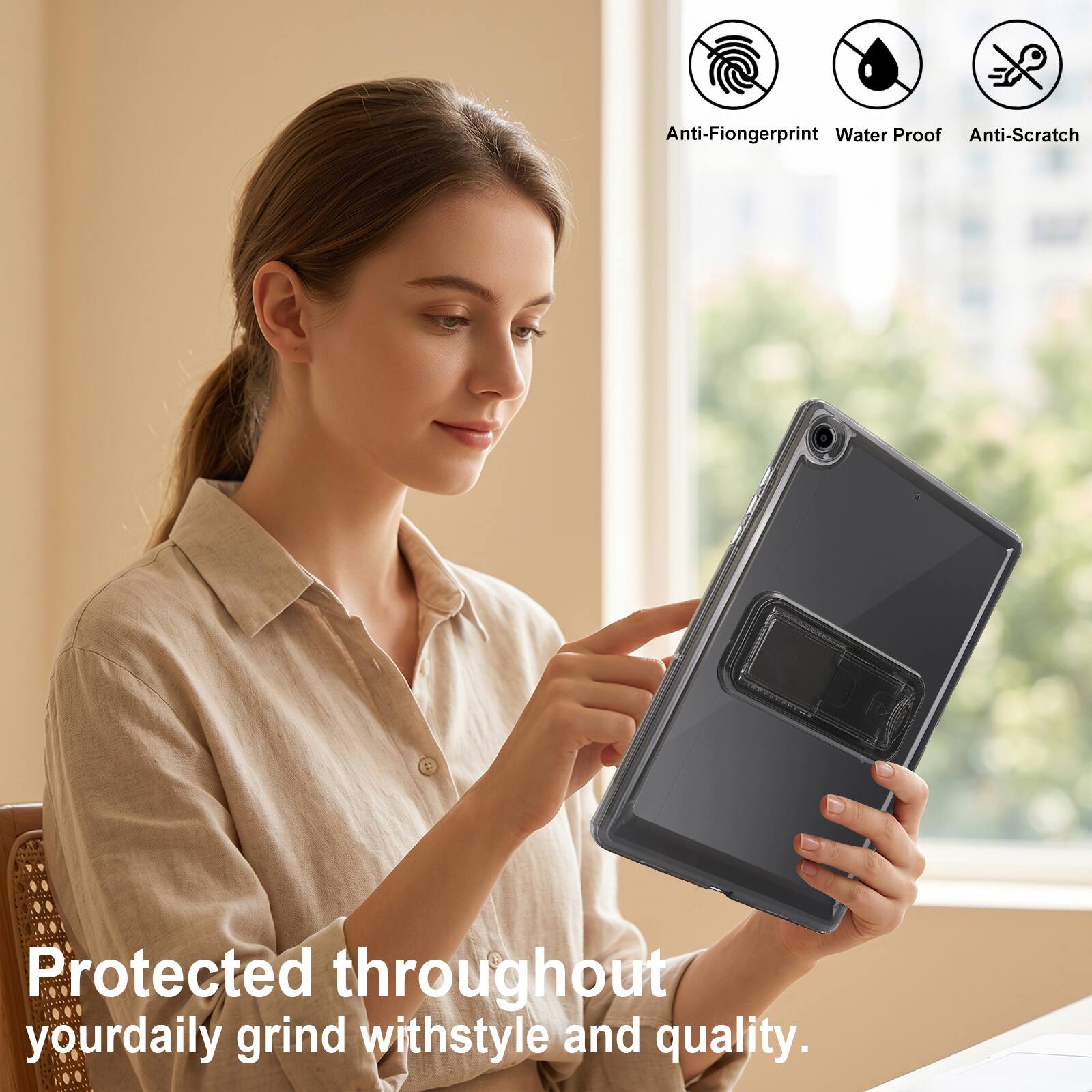 Anti-Fingerprint Water Proof Anti-Scratch Protected throughout your daily grind with style and quality.