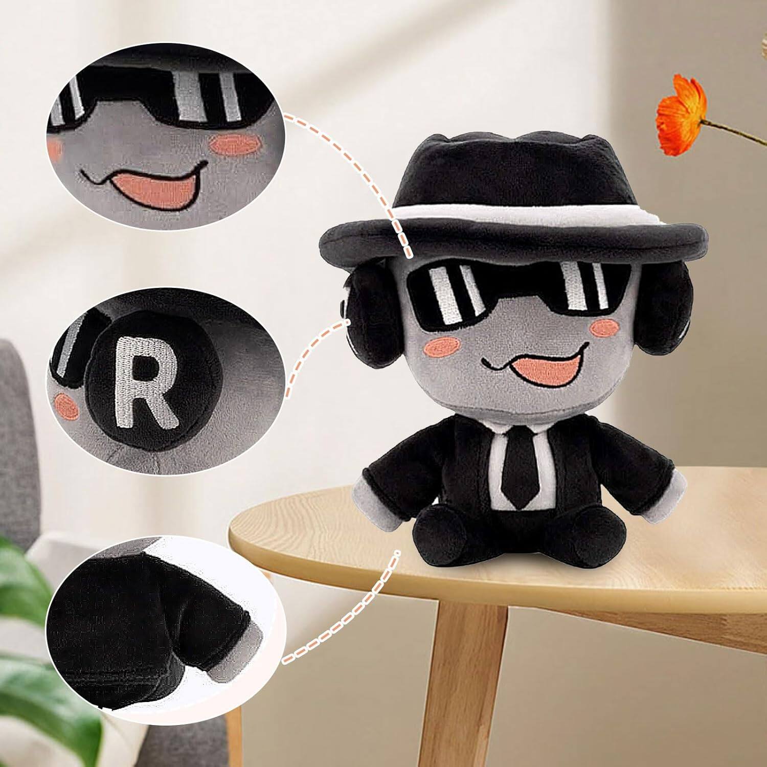 Left. MITAOSLIM - 8 Inch Forsaken Chance Plush Toy Figure Pillow for Room Decor for Video Game Fans.