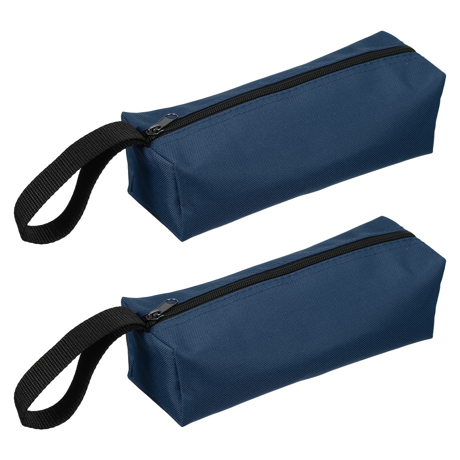 "Unique Bargains - 2pcs Canvas Tool Pouch, 9.8x3.3x2.8"" Multi Purpose Zipper Bag, Waterproof for Screwdrivers Pliers - Navy Blue" price history on PriceWatchPro