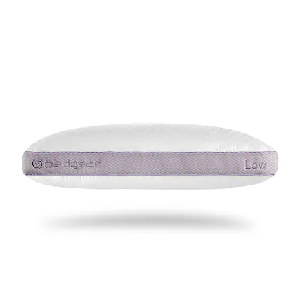 Front. Bedgear - Low Pillow (20 x 26) - White.
