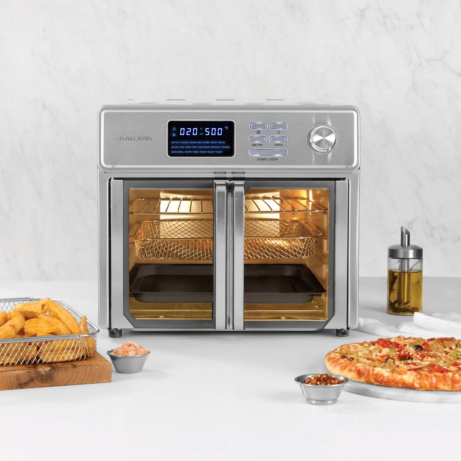 Alt View 17. Kalorik - 26qt Digital Maxx Air Fryer Oven - Stainless Steel.