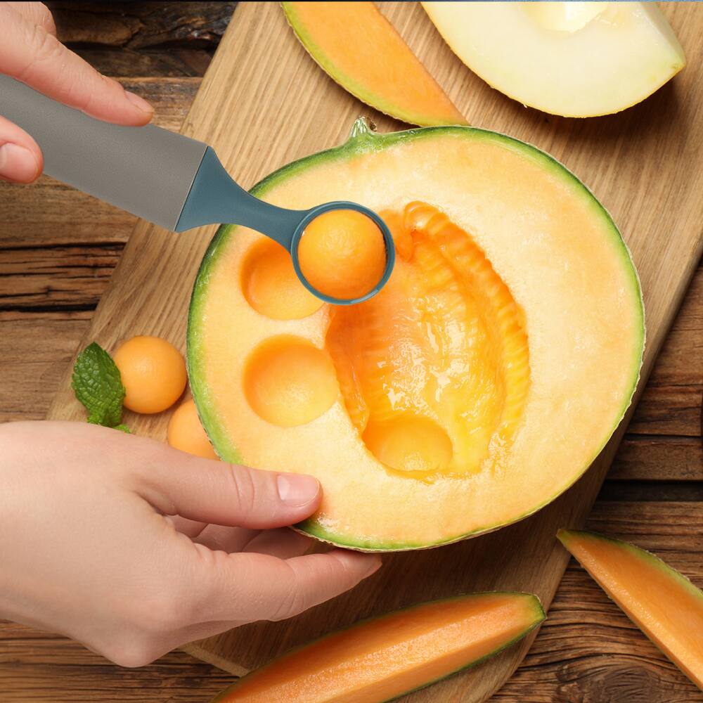 Alt View 2. Empava - Crock Sets With 5 Pcs Kitchen Utensil - Herb Cutter,Melon Baller, Ice Cream Scoop, Y-Peeler, Lemon Zester, Bottle Opener - Colour.