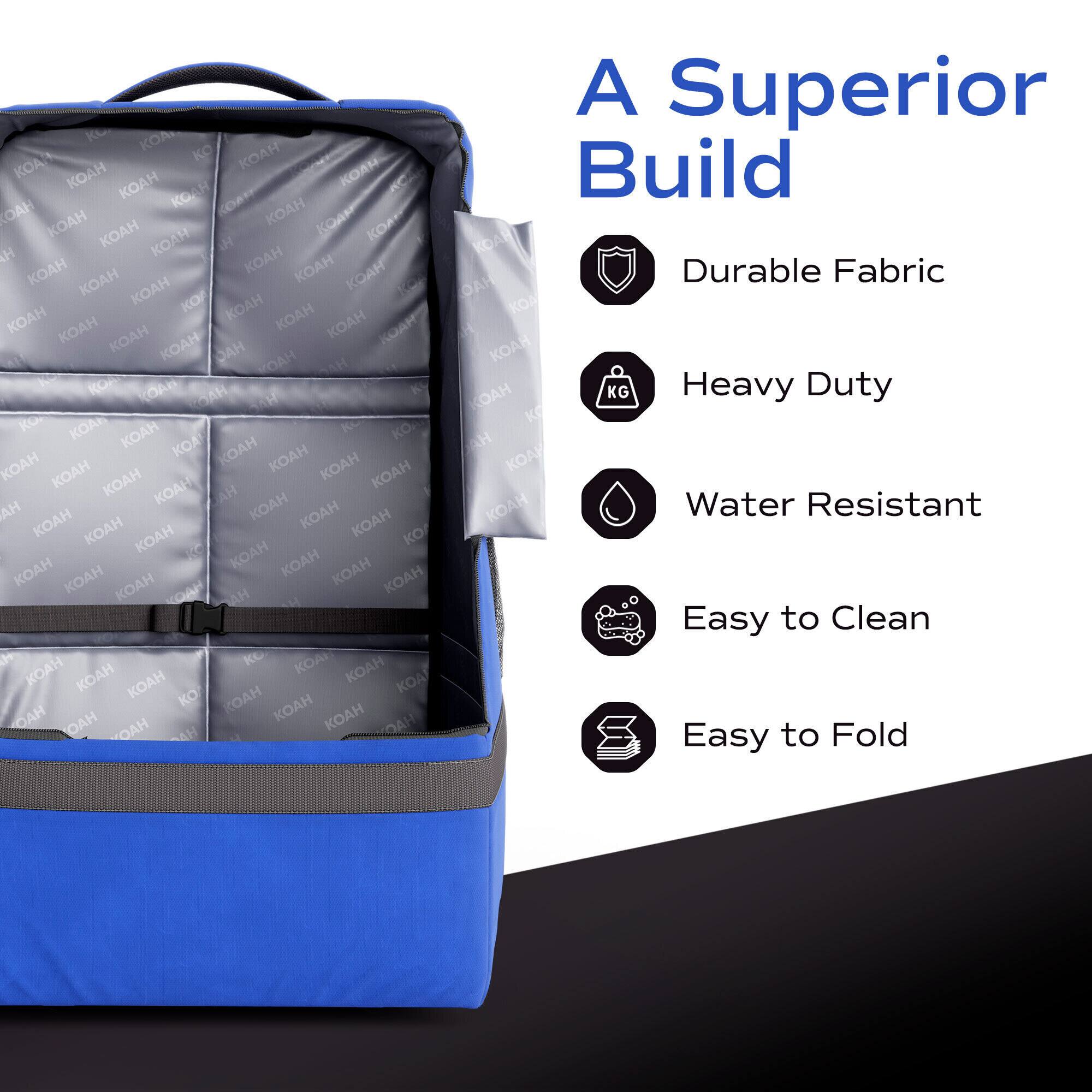 A Superior Build

- Durable Fabric
- Heavy Duty
- Water Resistant
- Easy to Clean
- Easy to Fold
