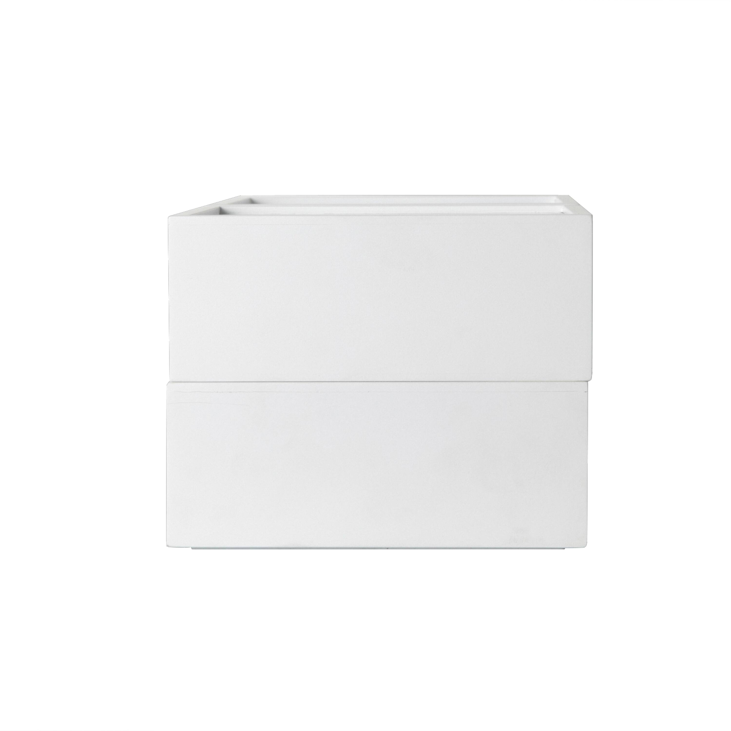 Alt View 19. Martha Stewart - Weston Set of 3 Engineered Wood Storage Boxes with Pullout Drawers - White.