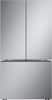 Front. LG - Counter-Depth MAX 25.1 Cu. Ft. French Door Smart Refrigerator with Zero Clearance Hinge System - PrintProof Stainless Steel.