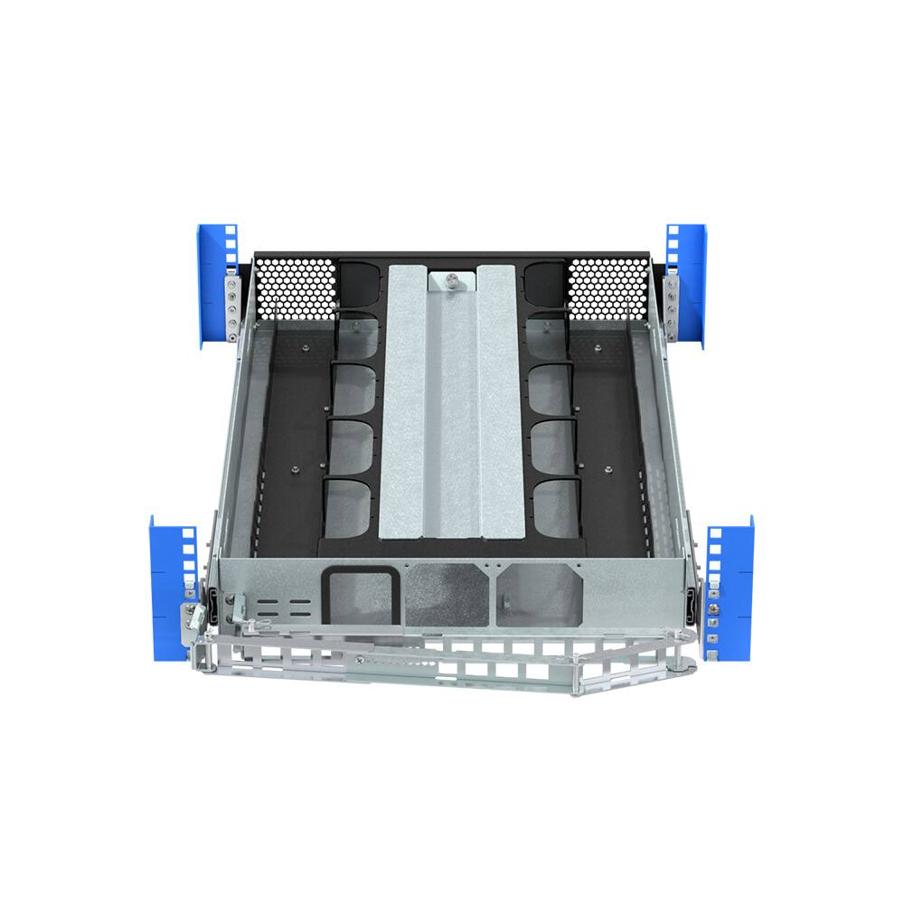 Alt View 5. RackSolutions - RackSolutions 2U HyperShelf for 10 Apple Mac Mini (M4, 2024) - Black.