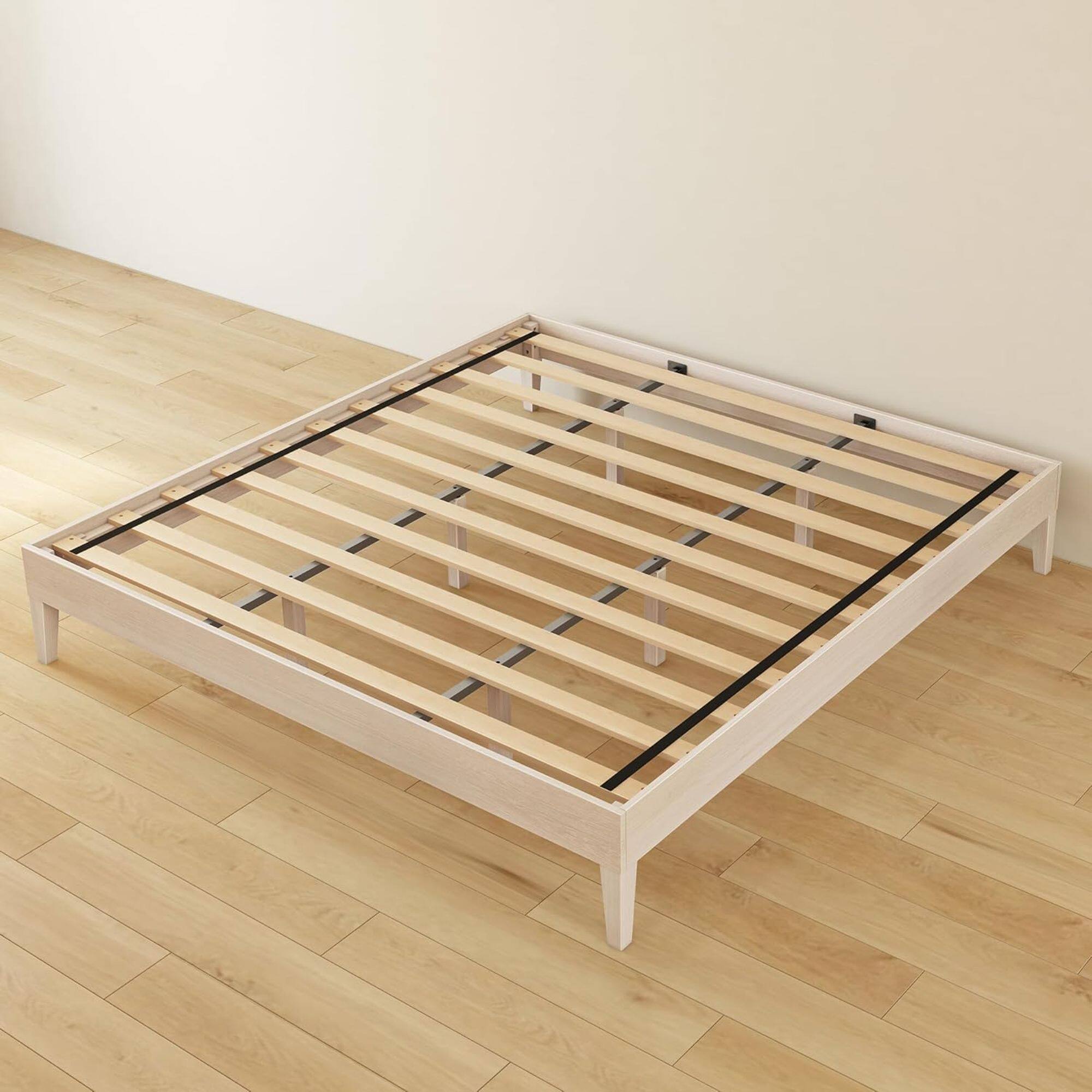 Alt View 5. Grain & Grove - Bear Platform Bed (King), Oak Embossed Natural - Natural.