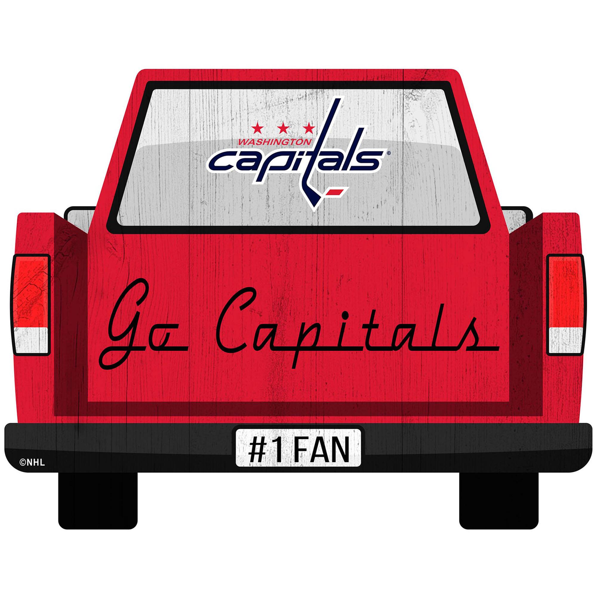 Washington Capitals 12'' x 12'' Truck Back D-cor