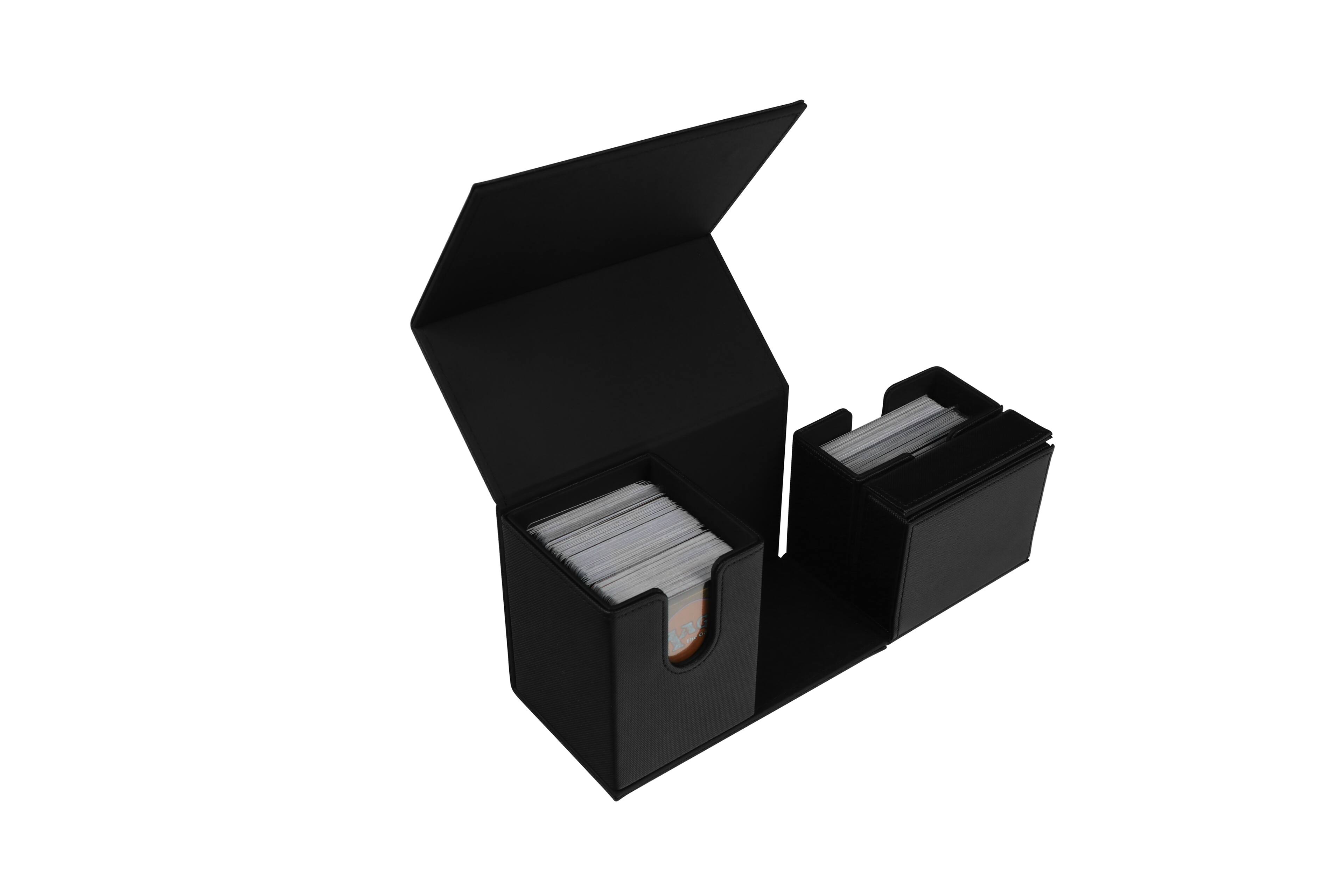 Alt View 2. Biogenik - Multi-Compartment Card Box - Black.