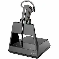 Front. HP - Poly Voyager 4245 Office Headset - Microsoft Teams Certification - Alexa - Mono - Wireless - Bluetooth - 328.1 ft - 20 - Blue.