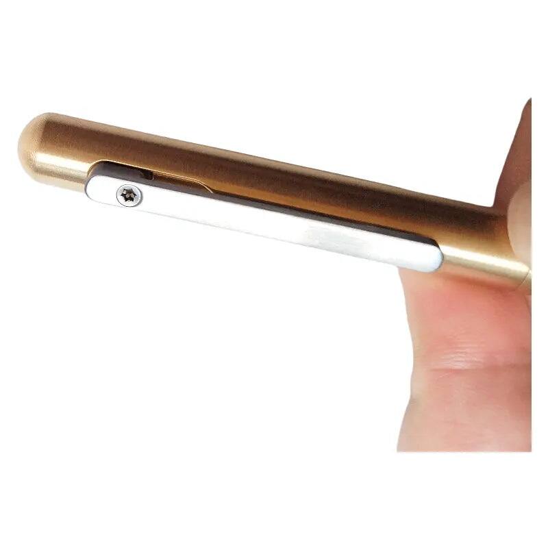 Alt View 4. Steel Horse Leather - The Axis | Brass Bolt Action Pen - Brass.