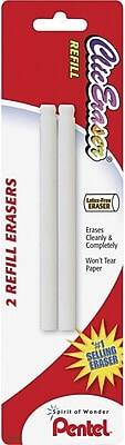 REFILL  
2 REFILL ERASERS  

CleEraser  
Latex-Free Eraser  

Erases Cleanly & Completely  
Won't Tear Paper  

#1 SELLING ERASER  

Spirit of Wonder  
Pentel