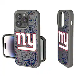 Keyscaper - NFL - New York Giants Paisley iPhone Soft Touch Case - 14 - Gray