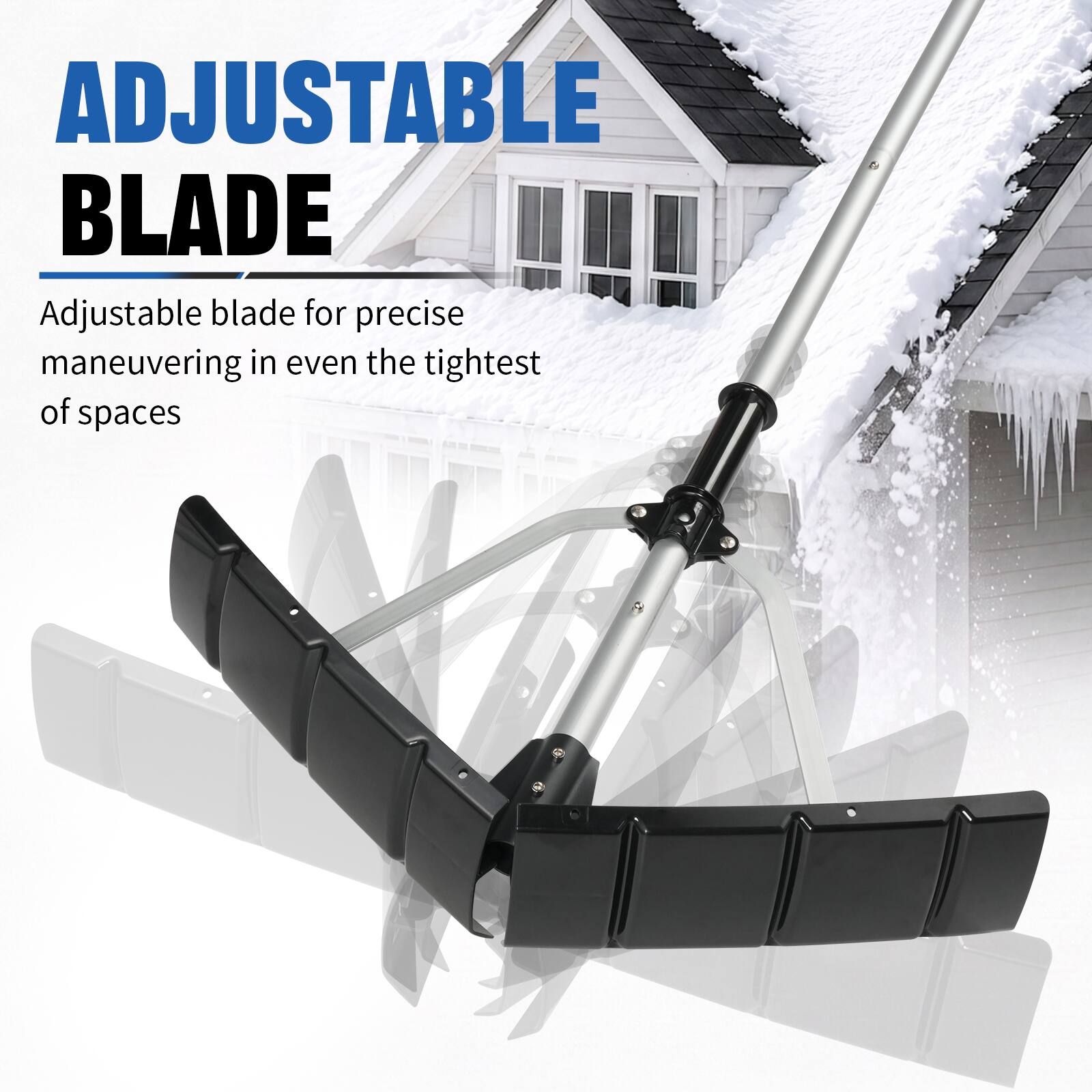 ADJUSTABLE BLADE

Adjustable blade for precise maneuvering in even the tightest of spaces