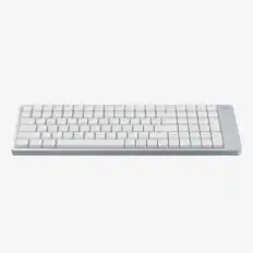 Front. Lofree - Lofree Flow2 100-Key Low-Profile Triple-Mode Wireless Mechanical Keyboard with Void Silent Linear Switches - White.