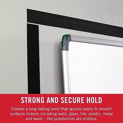 STRONG AND SECURE HOLD

Creates a long-lasting bond that applies easily to smooth surfaces indoors including walls, glass, tile, plastic, metal, and wood – the possibilities are endless.