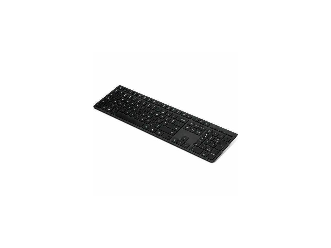 Alt View 4. Lenovo - Lenovo Wireless Rechargeable Keyboard - Bluetooth/RF - 104 Keys - US English - USB A - Black.