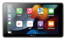 Front. Pioneer - 9" Android Auto and Apple CarPlay Bluetooth Digital Media (DM) Receiver - Black.