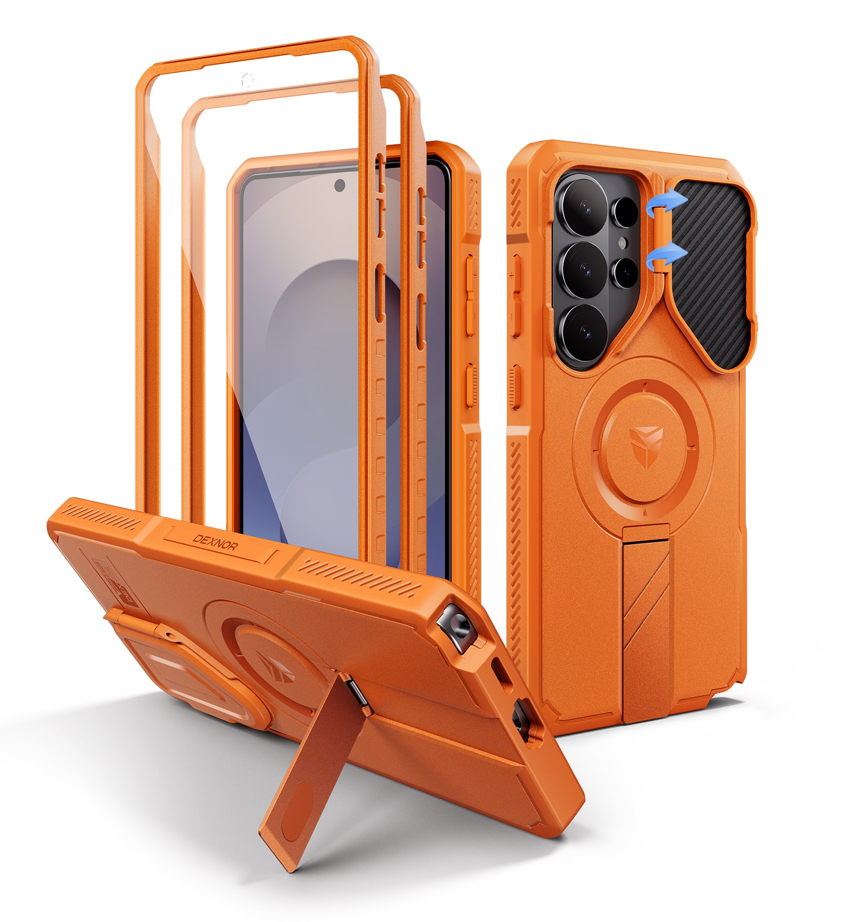 dexnor - for Samsung Galaxy S26 Ultra Case Compatible with MagSafe Rugged Shockproof Bumper Case 6.9 inch - Orange price history on PriceWatchPro