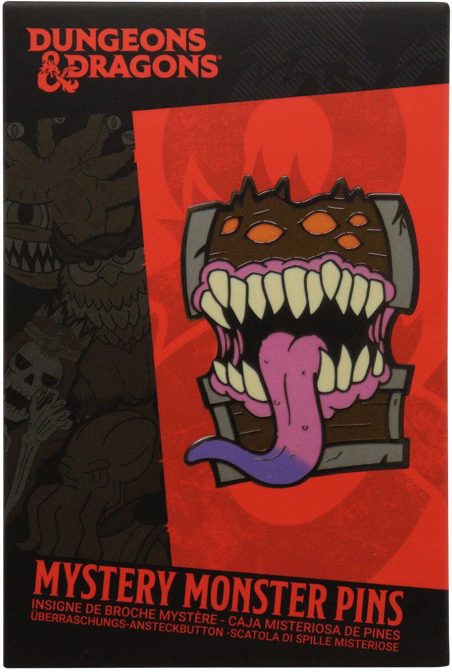 Dungeons & Dragons Mystery Monster Pins  
Insigne de Broche Mystère - Überraschungs-Ansteckbutton  
Caja Misteriosa de Pines - Scatola di Spille Misticose