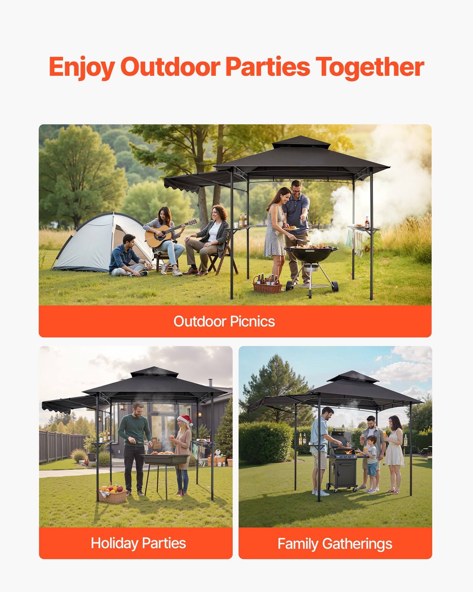 Enjoy Outdoor Parties Together

- Outdoor Picnics
- Holiday Parties
- Family Gatherings