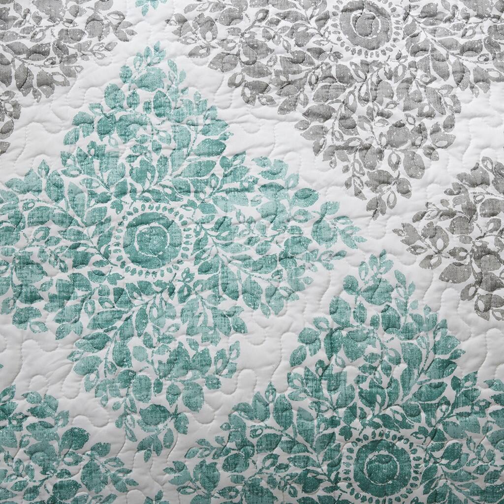 Alt View 5. Gracie Mills - Gracie Mills Mitchell 6-Piece Reversible Daybed Bedding Set - Aqua.