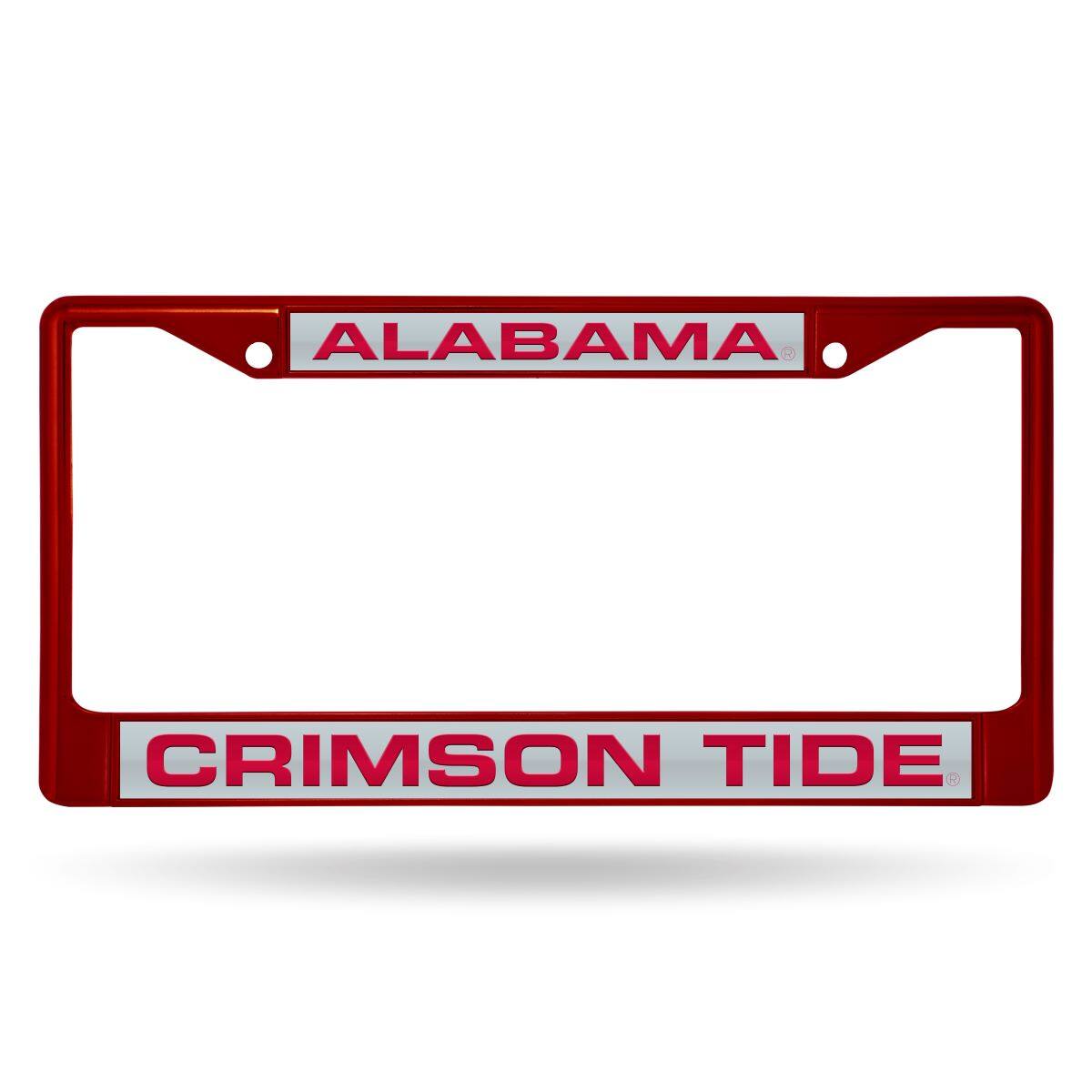 Alabama Crimson Tide Maroon Painted Metal Laser Cut License Plate Frame