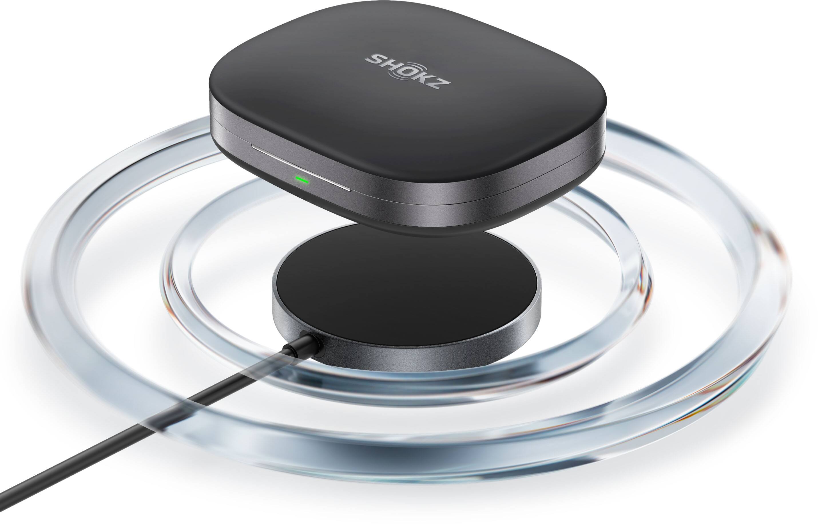 Alt View 2. Shokz - OpenFit Pro Open-Ear True Wireless Active Noise Reduction Earbuds - Black.