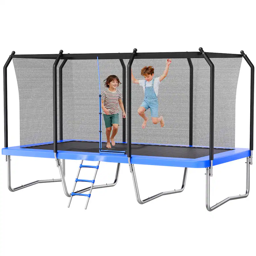 VEVOR Outdoor Trampoline, 8 x 14FT Rectangle Trampoline, ASTM Approved ...