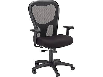 Front. Tempur-Pedic - Tempur-Pedic Ergonomic Mesh Swivel Task Chair, Black (TP9000) - Black.