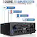 The image features a compact stereo amplifier system by Pyle. It is a 2-channel amplifier that can be used with various innovating devices such as laptops, smartphones, tablets, and desktop computers. The amplifier system has a compact design and can be connected to a laptop, smartphone, or tablet via the AUX-IN feature. It also has an 8-inch subwoofer for enhanced audio quality. The amplifier system is designed to provide a high-quality audio experience for users of all types of devices.