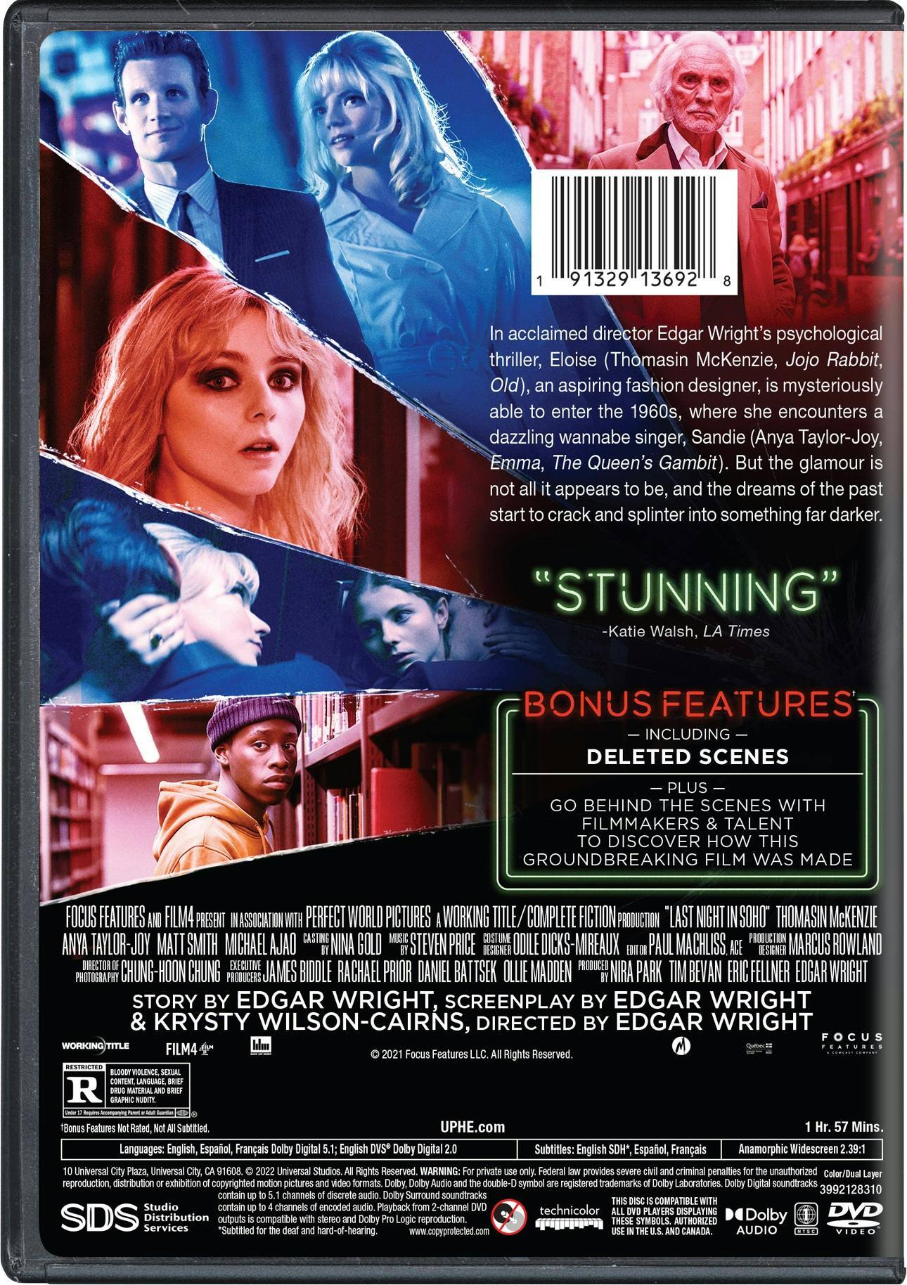 Back. Last Night in Soho [DVD].