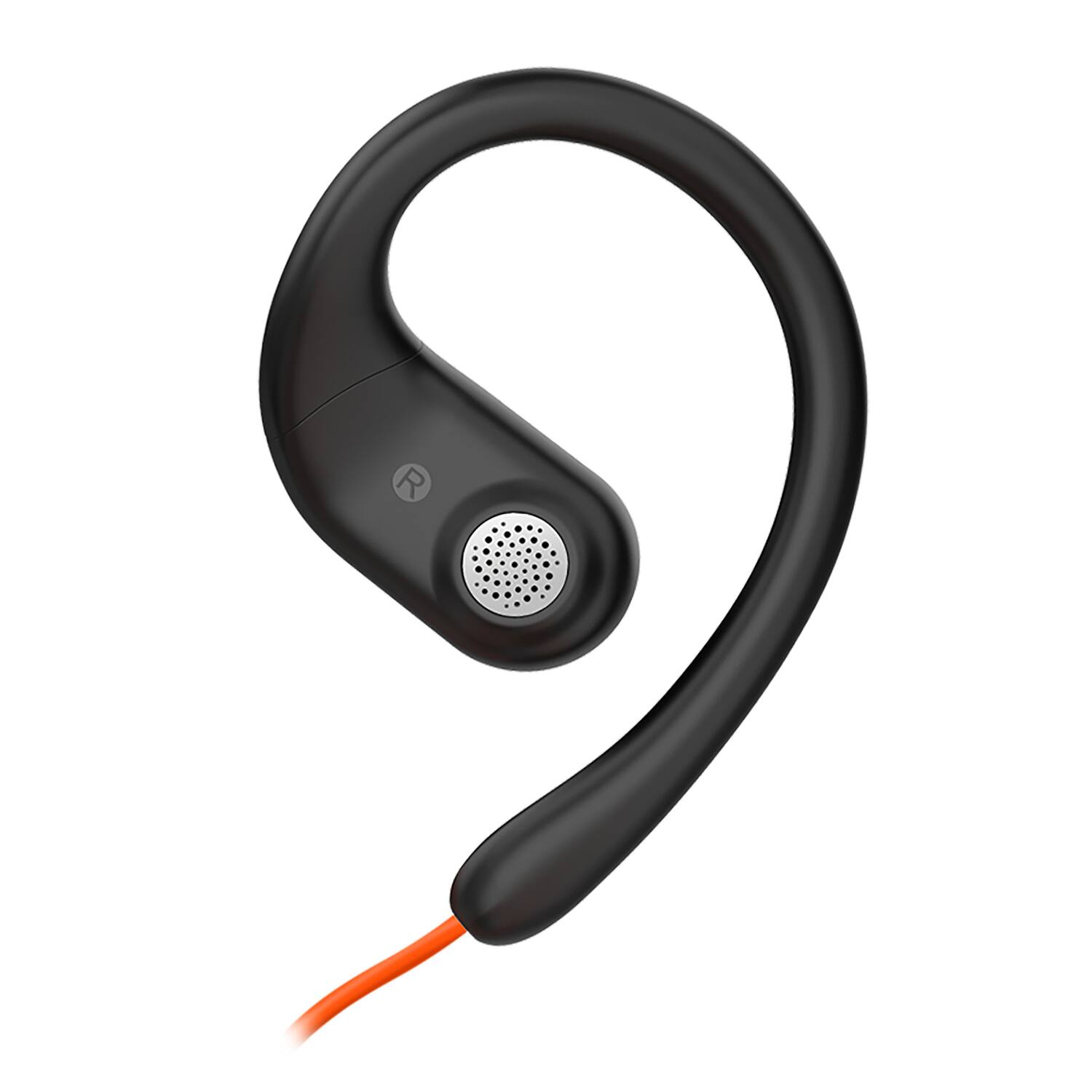 Back. OpenRock - Link 10 Wired Open-Ear Headset, Rotating Boom Mic, In-Line Remote, USB-C Connector, Noise Cancellation - Black.