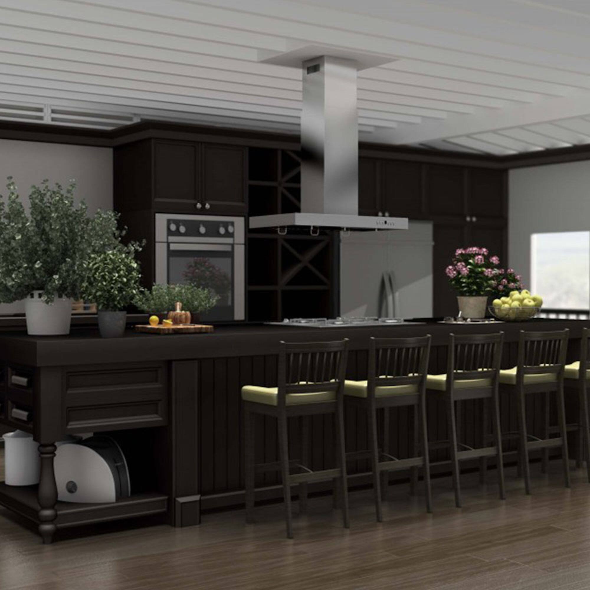 Alt View 4. ZLINE - 30" Externally Vented Range Hood - Stainless steel.