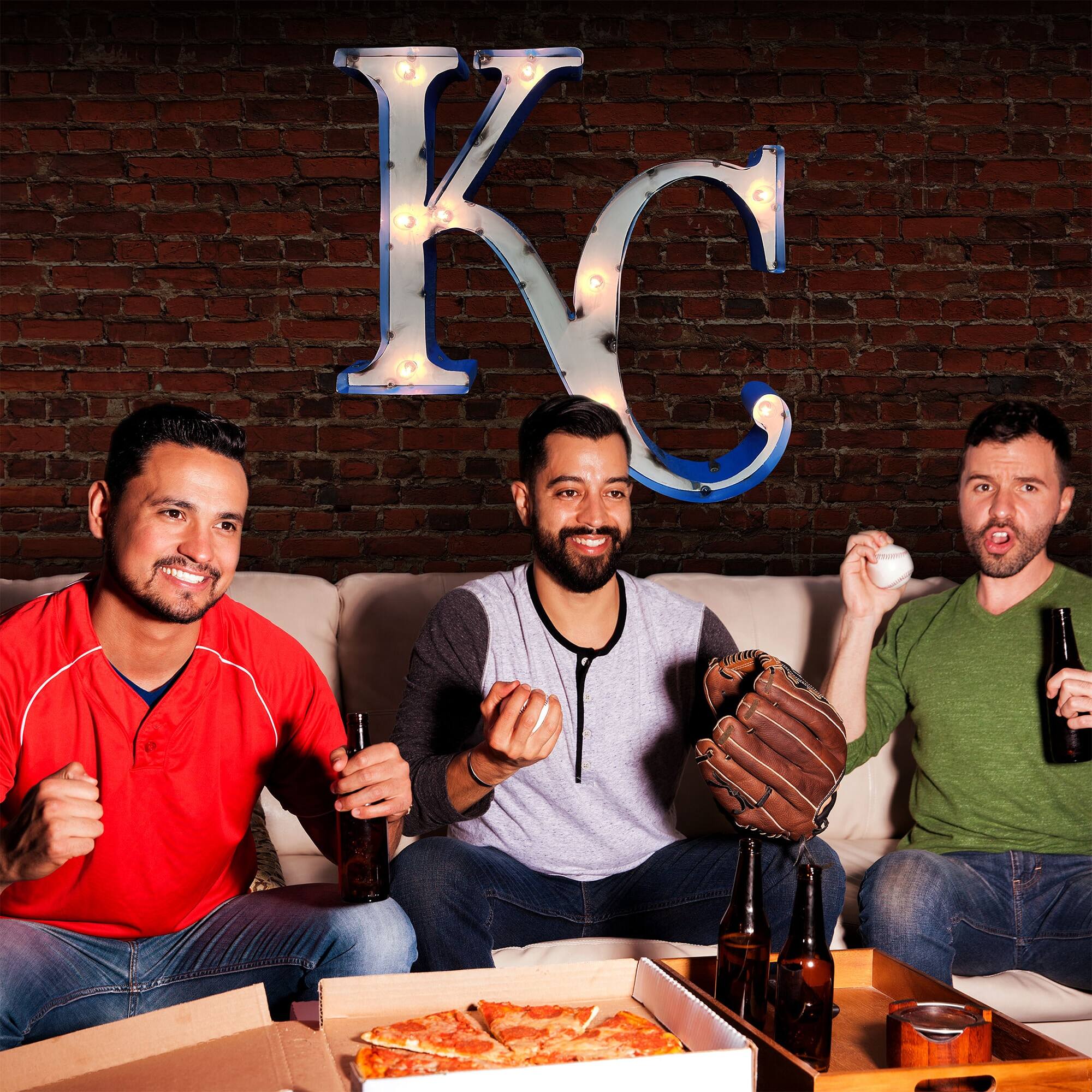 Alt View 2. Imperial - Kansas City Royals 18'' x 25'' Logo Recycled Metal Sign - Multicolor.