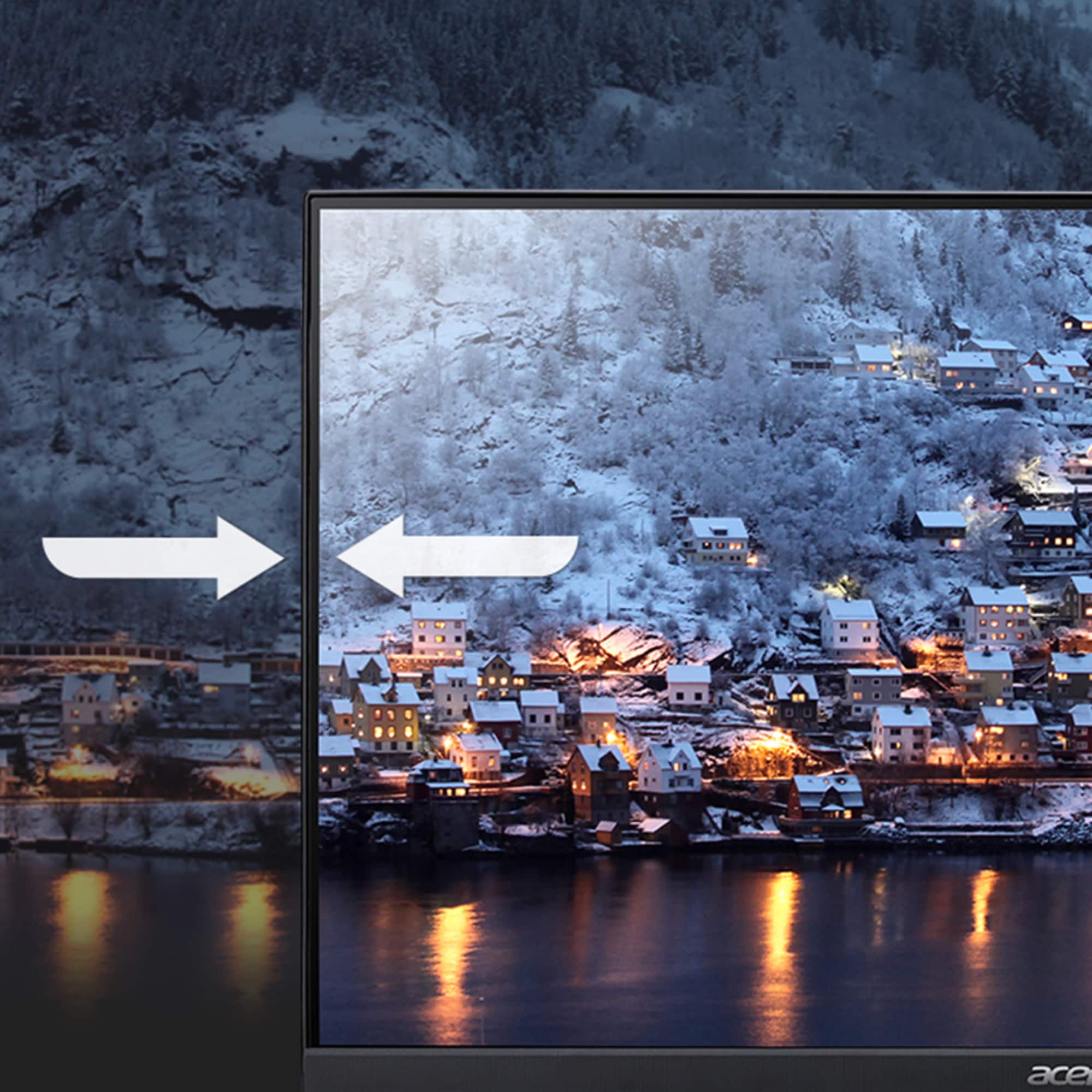 Alt View 10. Acer - Nitro 24.5” LCD FHD 1080P 280Hz 1ms FreeSync Premium Gaming Monitor with HDR (DisplayPort, HDMI) - Black.