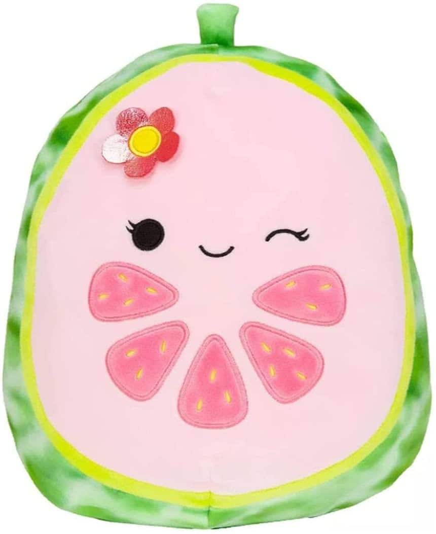 Kellytoy - Squishmallow 5 Inch Mini Food Plush | Lena the Watermelon - Red