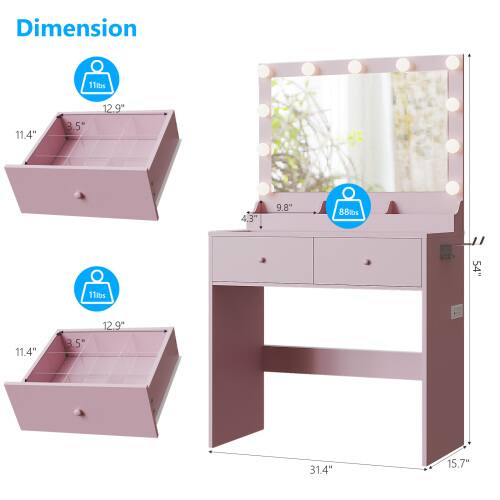 Dimension  
11 lbs  
11.4"  
3.5"  
12.9"  
9.8"  
88 lbs  
54"  
31.4"  
15.7"