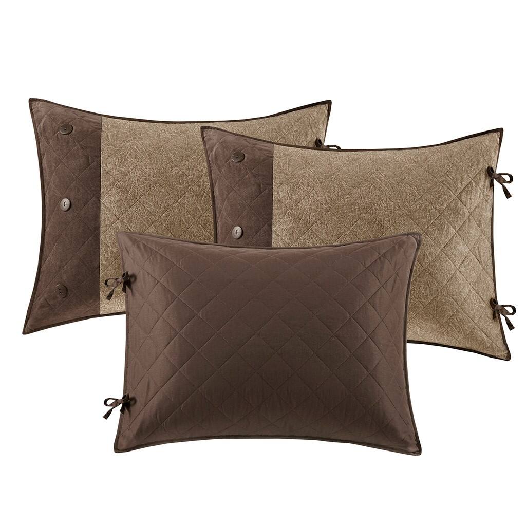 Alt View 3. Gracie Mills - Gracie Mills Maldonado 6-Piece Rustic Reversible Daybed Cover Set - Brown.