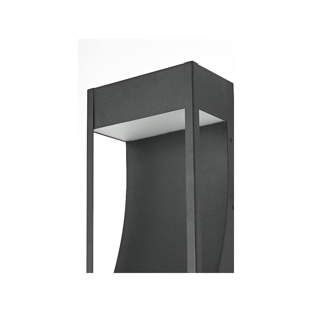Alt View 3. Elegant Lighting - Adriel 7.5 inch Outdoor Wall Sconce in Black - Black.