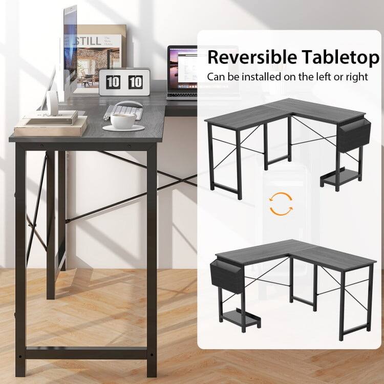 Reversible Tabletop  
Can be installed on the left or right