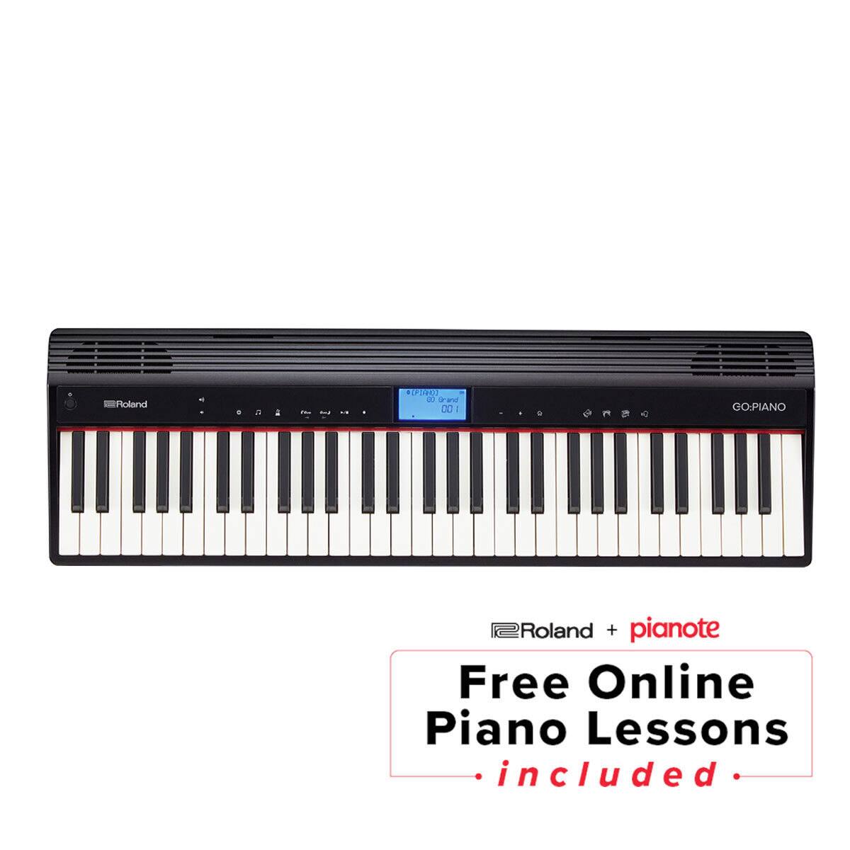 ERoland  
[PIAIO] 80 Brand 00 |  
GO:PIANO  
Roland + pianote Free Online Piano Lessons included.
