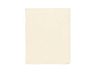 Alt View 2. Oxford - Write-On Paper 5 Tab Dividers, 20 Sets/Box - Manila.