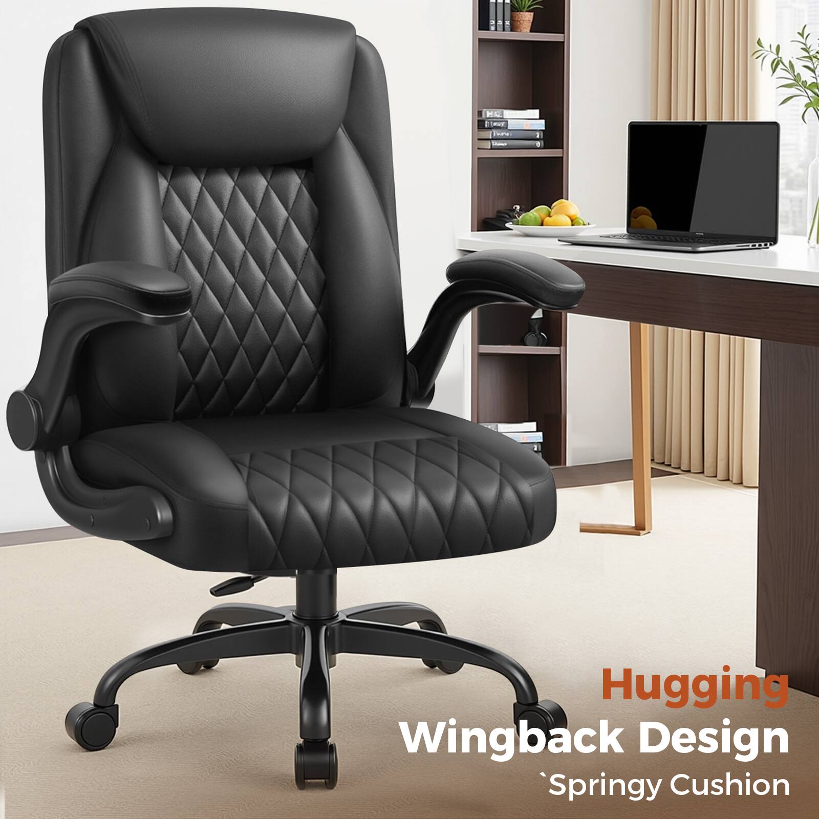 Hugging Wingback Design, Springy Cushion