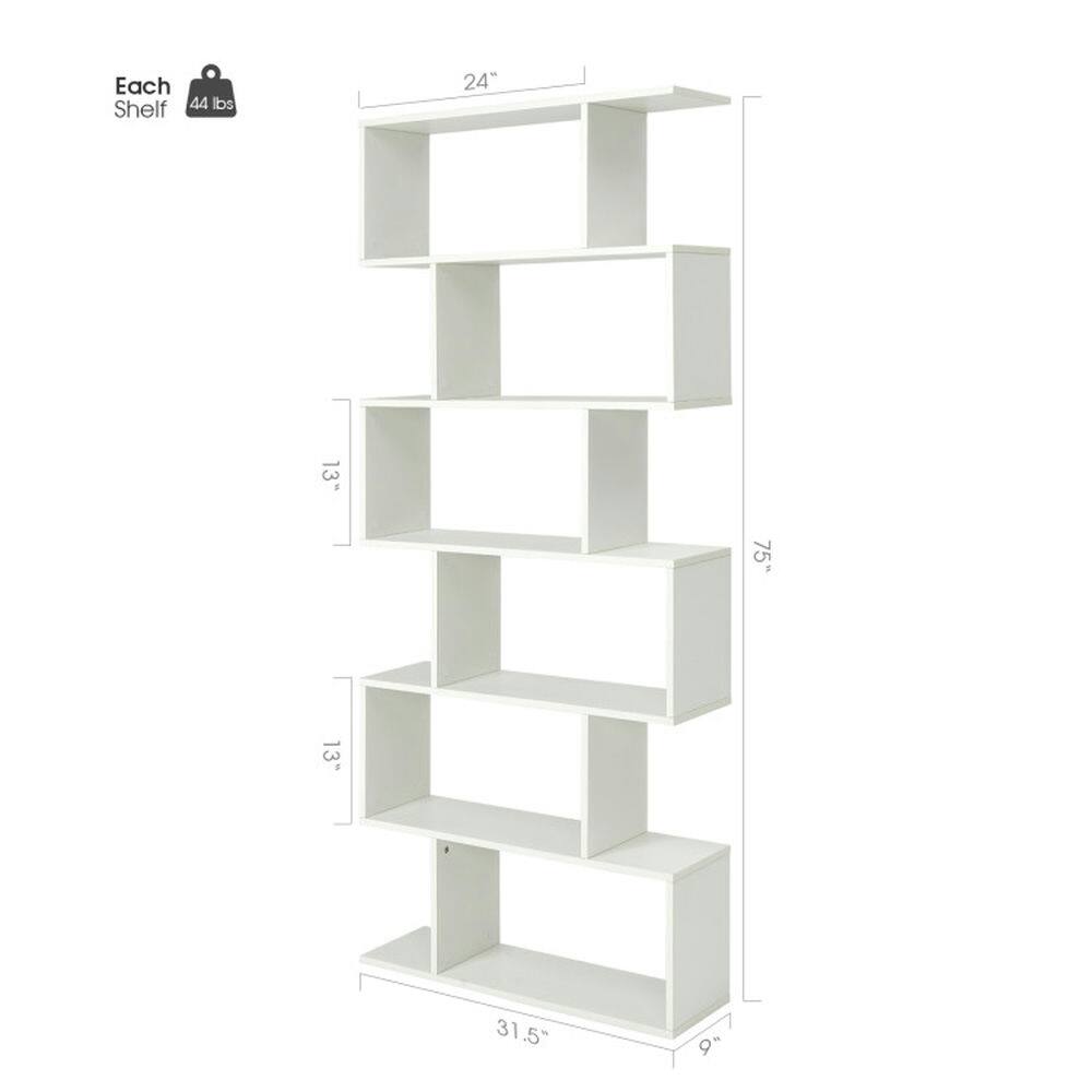 Each Shelf 44 lbs  
24" x 13" x 75" D  
31.5"