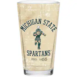 Indigo Falls - Michigan State Spartans 16oz. Retro Pint Glass - Multicolor
